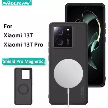 Чехол NILLKIN для Xiaomi 13T Pro, суперматовый щит Pro, магнитный чехол для Mi 13T Mi 13T чёрный