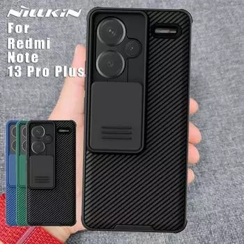 Чехол Nillkin для Xiaomi Redmi Note 13 Pro Plus 5G, защитный чехол для камеры, матовый жесткий camshield 360, полная задняя крышка