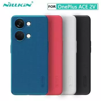 Чехол Nillkin Frosted Shield для OnePlus ACE 2V, твердая задняя крышка из ПК для One Plus ACE2V, чехол OnePlus Ace 2V чёрный