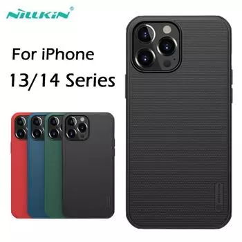 Чехол Nillkin Frosted Shield Pro для iPhone 13 14 Pro Max, твердая задняя крышка для ПК для iPhone13 Mini Case iPhone 13 Pro чёрный