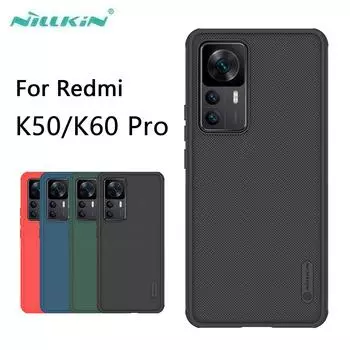 Чехол Nillkin Frosted Shield Pro для Redmi K50 K60 Pro, твердая задняя крышка для ПК для Redmi K50 Ultra Redmi K60 чёрный