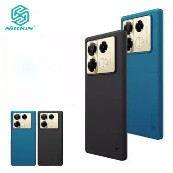 Чехол Nillkin Hard PC Shield для телефона Infinix Note 40 Pro Note 40 Pro Plus + чехол Hard PC Anti Fingerprint Protective Back Cover For Note 40 Pro чёрный