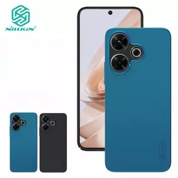 Чехол Nillkin Hard PC Shield для телефона Poco M6 4G Redmi 13 4G Redmi Note 13R 5G, ультратонкий жесткий чехол из ПК с защитой от отпечатков пальцев и противоударным покрытием For Poco M6 4G / Redmi 13 4G чёрный