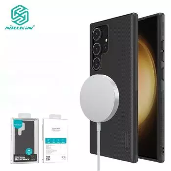 Чехол Nillkin Magnetic Super Frosted Shield Pro для Samsung Galaxy S24 Ultra S23 Ultra S24+ S24 S23 Plus, противоударный, задняя крышка smsung s23 чёрный