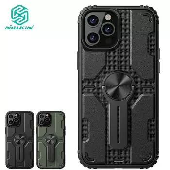 Чехол Nillkin Medley для iPhone 12 Pro Max со съемным металлическим кронштейном, защитный корпус чёрный