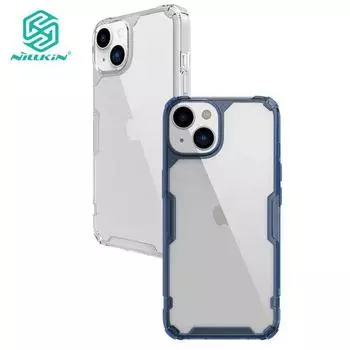 Чехол Nillkin Nature Pro для iPhone 14 Plus, ультратонкий роскошный мягкий чехол из ТПУ, прозрачная подушка безопасности, противоударная задняя крышка iPhone 14 Plus белый