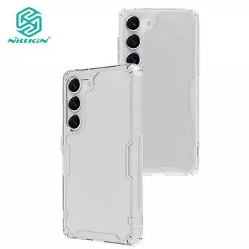 Чехол Nillkin Nature Pro для Samsung Galaxy S23 Plus, ультратонкий роскошный мягкий чехол из ТПУ, прозрачная подушка безопасности, противоударная задняя крышка Samsung S23 Plus белый