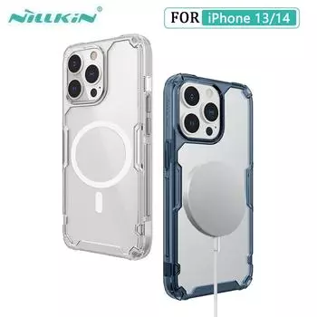 Чехол NILLKIN Nature TPU Pro для iPhone 14 13, прозрачный мягкий силиконовый магнитный чехол для телефона iPhone 13 Pro Max Plus, чехол