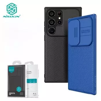 Чехол Nillkin Samsung Galaxy S24 Ultra S24 Plus S24 CamShield Pro, защитный слайдер для камеры, противоударный чехол на заднюю панель For Galaxy S24 Plus чёрный
