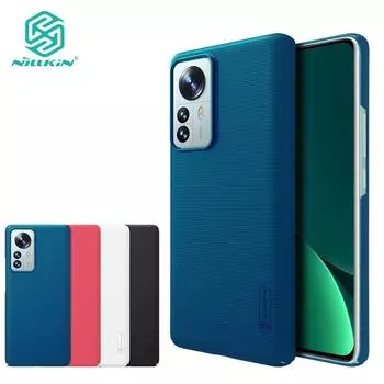 Чехол Nillkin Super Frosted Shield для телефона Xiaomi Mi 12 Pro, ультратонкий матовый жесткий чехол из ПК с защитой от отпечатков пальцев, противоударная задняя крышка Xiaomi Mi 12 Pro чёрный