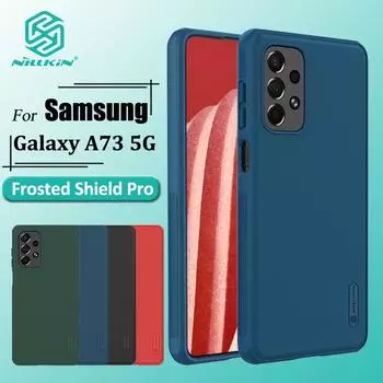 Чехол Nillkin Super Frosted Shield Pro для Samsung Galaxy A73 5G, ультратонкий матовый чехол из ТПУ + ПК, противоударная задняя крышка с защитой от отпечатков пальцев Samsung Galaxy A73 5G чёрный
