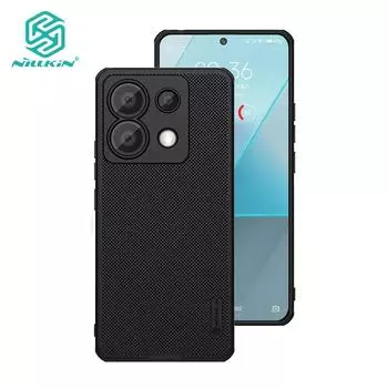 Чехол Nillkin Super Frosted Shield Pro для POCO X6 Redmi Note 13 Pro 5G, ультратонкий матовый TPU + PC, противоударный, с защитой от отпечатков пальцев For Redmi Note 13 Pro 5G чёрный