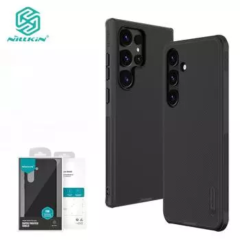 Чехол Nillkin Super Frosted Shield Pro для Samsung Galaxy S24 Ultra S24 Plus S24+, матовый противоударный чехол с защитой от отпечатков пальцев For Galaxy S24 чёрный