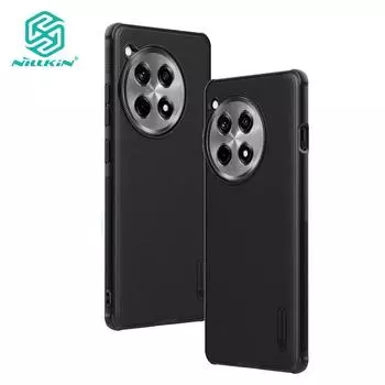 Чехол Nillkin Super Frosted Shield Pro для OnePlus 12R для OnePlus Ace 3, матовый противоударный чехол с защитой от отпечатков пальцев For OnePlus 12R чёрный