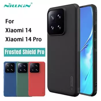 Чехол Nillkin Super Frosted Shield Pro для Xiaomi MI 14 Pro, ультратонкий жесткий защитный чехол для ПК для MI14 MI 14 чёрный