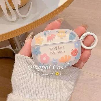 Чехол Новое поступление Airpodspro2 Apple Второе поколение Защитный чехол Защитная накладка для наушников 3-е поколение Чехол для наушников Всесторонний мягкий чехол Apple AirPods 4 Single shell + buckle