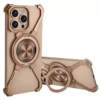 Чехол Oatsbasf Magic Claw для iPhone 16 15 Pro Max с магнитным чехлом и подставкой Magsafe, тонкий противоударный бампер iPhone 16 Pro Max чёрный