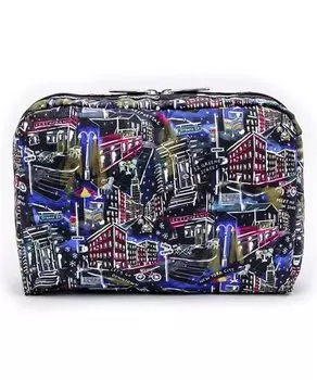 Чехол ОЧЕНЬ БОЛЬШОЙ ПРЯМОУГОЛЬНЫЙ NW Sea Winter Black [LeSportsac] [Official] COSMETIC/7121