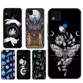 Чехол «Оккультное колдовство Луна, готическая ведьма» для Xiaomi Redmi Note 11 Pro 10 9 7 8 Pro 9S 10S 11S Redmi 10 9 9A 9C 9T, чехол принципиально Redmi 7