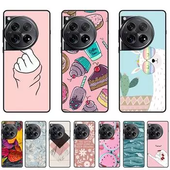 Чехол OnePlus 12 5G — модный черный мягкий силиконовый чехол против падения, прочный и противоударный, для 6,82-дюймового CPH2583 OnePlus12 5G белый