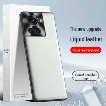 Чехол OnePlus ACE из жидкой кожи: Защитный чехол от падения и обрастания OnePlus ACE светло-фиолетовый