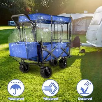 Чехол от дождя для повозки, чехол от дождя и ветра, водонепроницаемый чехол от дождя для повозки, сада, кемпинга, пикника, коляски белый