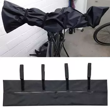Чехол от дождя на руль велосипеда, водонепроницаемый защитный чехол от пыли на руль велосипеда, чехол от дождя на руль, легко крепится и складывается