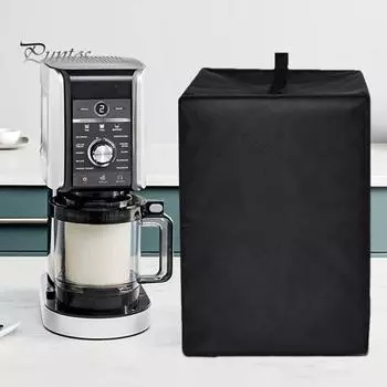 Чехол от пыли с ручкой, устойчивый к ультрафиолетовому излучению, водонепроницаемый, простая установка, антистатический чехол от пыли для Ninja CREAMi Deluxe NC501/NC299AMZ/NC301 чёрный