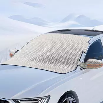 Чехол от снега для лобового стекла автомобиля Чехол от дождя для лобового стекла автомобиля Пылезащитный водонепроницаемый защитный чехол для лобового стекла Устойчив к солнечному свету золотой