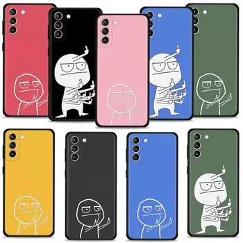 Чехол Para для Samsung S20 FE 2022 S10 S9 S8 S21 Plus S22 Ultra 5G S7 S10e с забавным человеком Samsung S22 5G