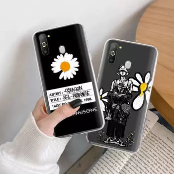 Чехол Peaceminusone TPU для iPhone XR 7 8 14 15 11 12 13 X XS Pro Max Xiaomi Redmi 13C Note 9 Samsung A22 S23 S24 Ultra Plus VIVO iPhone 15 аэро