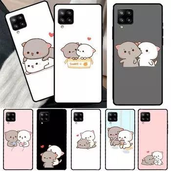 Чехол Peach Cat для Samsung Galaxy A54 A34 A14 A13 A12 A22 A32 A52 A72 A51 A71 A53 A52S Задняя крышка Samsung A13 4G