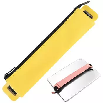 Чехол-пенал AllBright Bookband держатель для ручек из искусственной кожи с эластичной лентой для планшета, ноутбука (желтый)