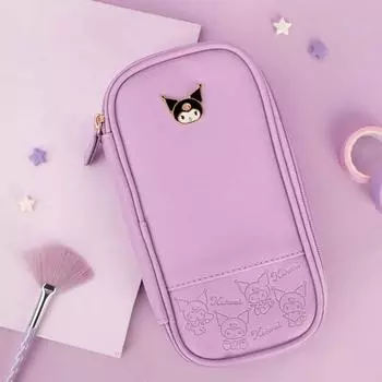Чехол-пенал Kuromi Squishy Pouch Sanrio, натуральный фиолетовый, фиолетовый, 1 шт.