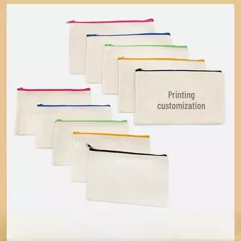 Чехол-пенал на молнии с рисунком граффити своими руками – хлопок, чистый дизайн для индивидуального оформления 10cm*20cm бежевый