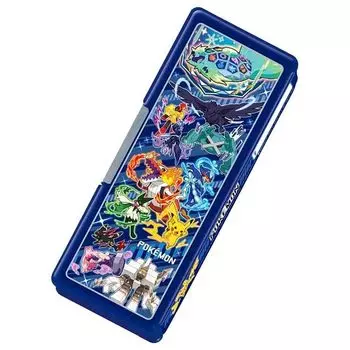 Чехол-пенал Showa Note Pokemon с голограммой Fudebako Opening Sparkly Navy 487729001 Двусторонний