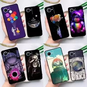 Чехол Planet Astronaut для Realme C55 C33 C31 C35 C30 C11 C15 C25s C21Y GT Neo 5 3T 2T 8 9 10 11 Pro Plus Realme C21