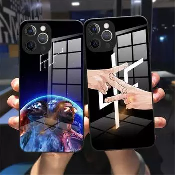 Чехол PNL QLF Rapper для iPhone 13 11 12 pro MAX 8 7 Plus X SE 2020 XR XS MAX 12 13 mini, черный чехол из закаленного стекла iphone SE2020