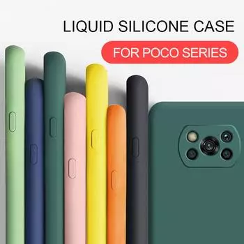 Чехол Poco X3 Pro X 3 NFC Новый полный чехол жидкий силиконовый мягкий защитный чехол для Xiaomi Poco X3 Pro Pocox3 X 3 NFC For Poco x3 Pro темно-зеленого