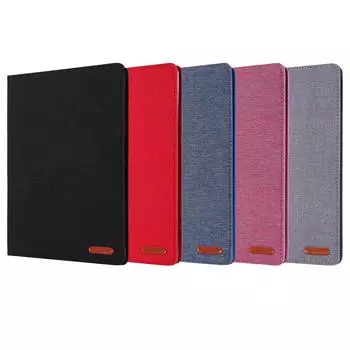 Чехол-подставка для iPad 10,2/10,5/Air1/2/Mini1/2/3/4/5/ipad 5/6/7/8/9/ipad 9,7. Ультратонкий тканевый чехол с откидной крышкой и полным покрытием. Защитный чехол для смарт-планшета. IPAD 5/6/AIR1 /AIR2 чёрный