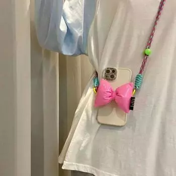 Чехол-подставка для мобильного телефона с цепочкой через плечо, держатель для мобильного телефона с зажимом на спине, ремешок для мобильного телефона style A