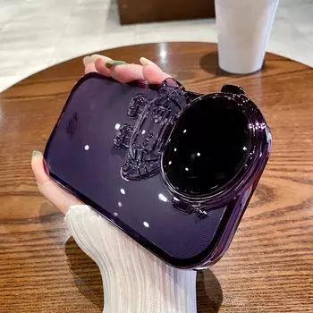 Чехол-подставка для объектива с 3d мультфильмом астронавта для Iphone 14ro Max 13 12 11 Pro Max 14 Plus 14pro, прозрачная противоударная задняя крышка for iphone 14Plus