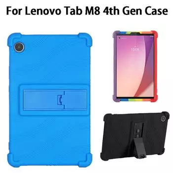 Чехол-подставка для планшета Lenovo M8 4-го поколения, чехол-подставка для Lenovo tab m8 TB-300FU, 8,0 дюймов, 2023, силиконовый защитный чехол от падения красный