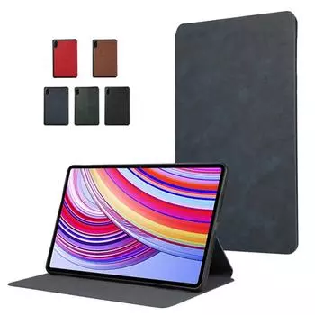 Чехол-подставка из искусственной кожи для Redmi Pad Pro 12.1, чехол для Poco Pad, ультратонкий противоударный защитный чехол Xiaomi Poco Pad 12.1 красный