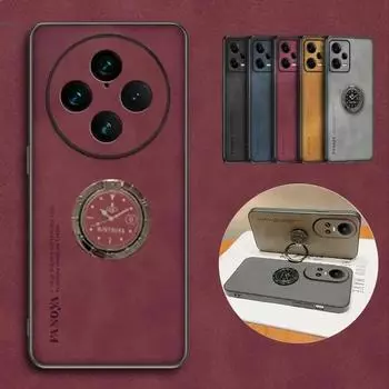 Чехол-подставка из овчины для Redmi 14C 4G 14R с матовой защитой линз, противоударный чехол для телефона Redmi 13C 5G 12C Redmi 14C 4G чёрный