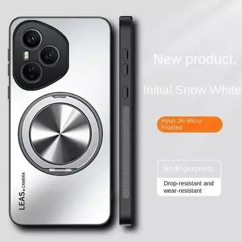 Чехол-подставка с магнитным кольцом для Honor 400 Pro для Honor 400 Lite 400pro 200 Lite Smart Противоударный Матовый Бампер Противоударная Подставка Задние Чехлы For Honor 400 Pro белый