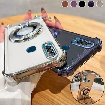 Чехол-подушка безопасности с магнитной подставкой и противоударным покрытием для VIVO Y17 Y18 Y78 Y77 Y77E Y35 Y20 Y21S Y16 Y52S Y76S Y200i Y200 X70 X80 X90 X100 Pro S15 S17 S18 S19 Pro Vivo Y52S чёрный