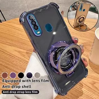 Чехол-подушка безопасности с магнитной подставкой и противоударным покрытием для VIVO Y78 Y35 Y20 Y21S Y77 Y77E Y16 Y17 Y18 Y52S Y76S Y200i Y200 X70 X80 X90 X100 Pro S15 S17 S18 S19 Pro Vivo Y52S чёрный