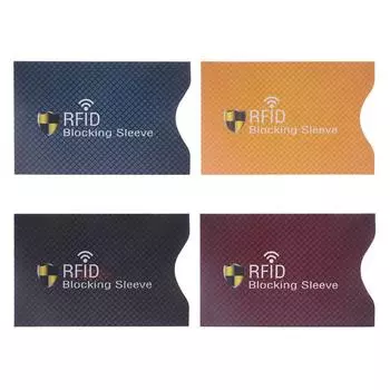Чехол-подвеска для кредитных карт, защитный чехол для RFID, 1 шт., держатель для карт, блокирующий кражу чёрный