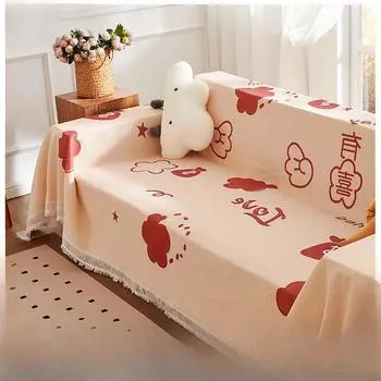 Чехол-погремушка, чехол для дивана, не царапающийся, все включено, универсальный чехол для дивана Four Seasons, нескользящий чехол для дивана 130*180cm